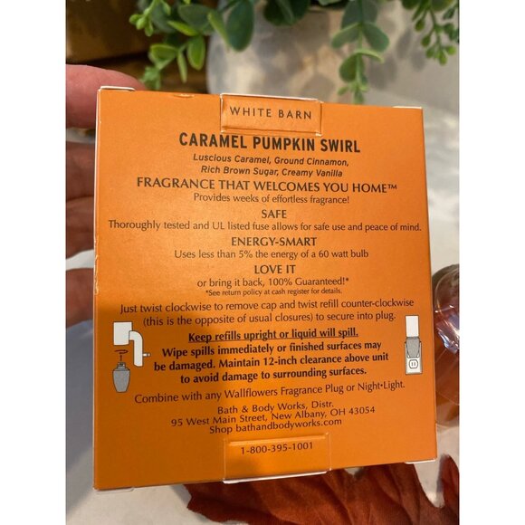 Bath & Body Works “Caramel Pumpkin Swirl” New Boxed Set Wallflower Refills - Picture 3 of 4